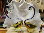 Coppia di cigni in vetro di Murano