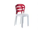 Sedie per esterno cod 8022/F nuove color rosso