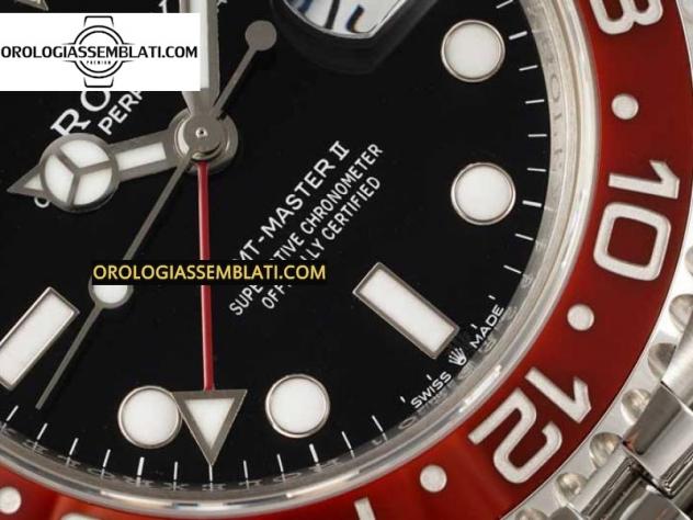 Rolex Replica GMT-MASTER II 126710 BLU/ROSSO CERAMICA 904L 1:1 MIGLIOR EDIZIONE SUL BRACCIALE JUBILEE SH3285 - Foto 5