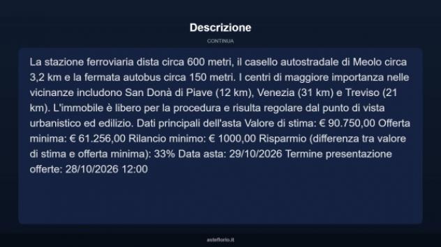 Immobile in asta di 144 m² con più di 5 locali in vendita a Meolo - Foto 18