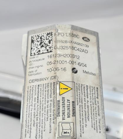 ATTUATORI PROTEZIONE ANTIRIBALTAMENTO RPD DX E SX LAND ROVER Range Rover Evoque 1° Serie GJ32-518C42-AD (11) - Foto 6