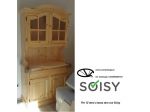 Credenza  pino completa di BASE ED ALZATA PINO grezzo