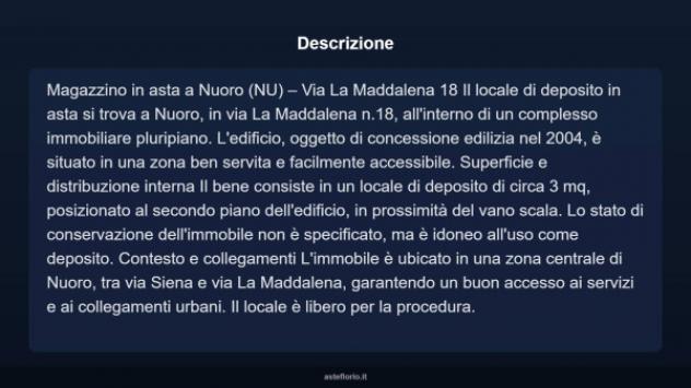 Immobile in asta di 3 m² in vendita a Nuoro - Foto 7