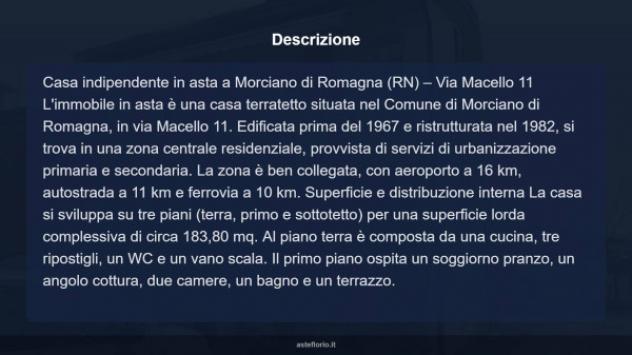 Immobile in asta di 183 m² con più di 5 locali in vendita a Morciano di Romagna - Foto 16