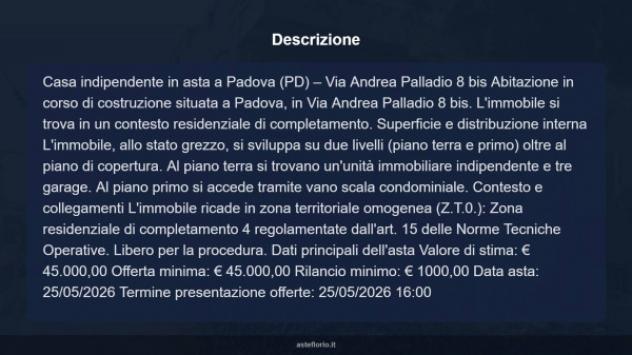 Immobile in asta di 120 m², box auto doppio in vendita a Padova - Foto 7