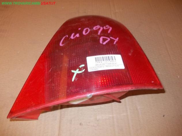 FANALE POST.D. RENAULT CLIO (C65/B65)  Parti elettriche  Fanaleria  Fanali  Fanale post. sx. RENAULT - CLIO II - 01-04-1998 - 01-06-2001