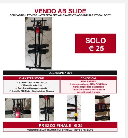 Vendo Attrezzo addominali gambe