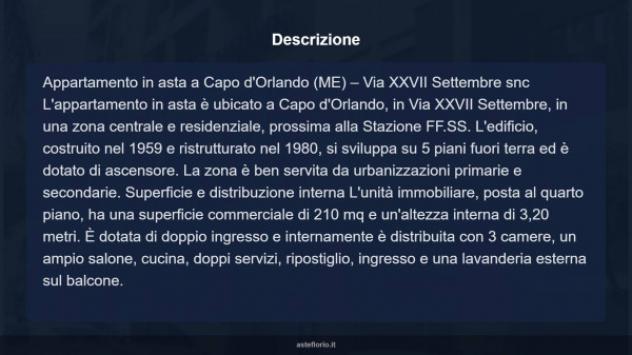 Immobile in asta di 210 m² in vendita a Capo d'Orlando - Foto 13