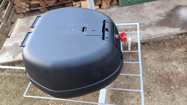 Baule case bauletto posteriore nero e piastra moto scooter 37 L Faco 898 - Foto 6