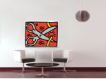 Quadro Keith Haring dipinto moderno Pop Art