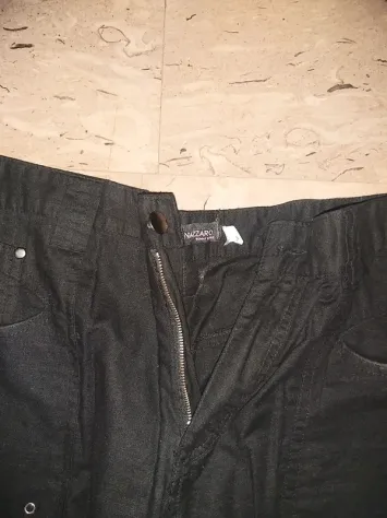 lotto 2 pantaloni uomo taglia l nazzaro. 1 in lino 1 in cotone leggero Entrambi - Foto 5