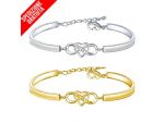 BRACCIALETTO CUORE AMORE INFINITO INFINITE LOVE HEART BRACELET