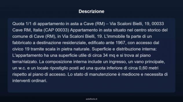 Immobile in asta di 34 m² in vendita a Cave - Foto 15