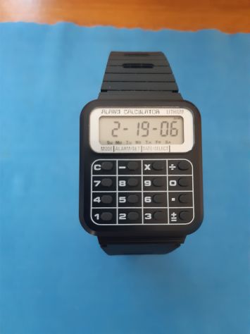 OROLOGIO CALCOLATRICE DIGITALE VINTAGE LCD ANNI '80