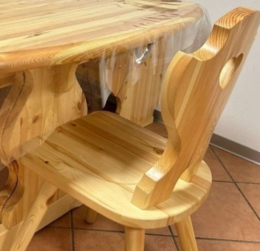 Sedie rustica tirolese cuore in pino e varie essenza oer rifugio  per ristoranti - Foto 6