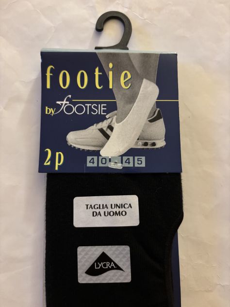 1CONFEZIONE DA 2 PAIA DI CALZE NUOVE FANTASMINI INVISIBILI NERO IN COTONE n40-45 - Foto 6