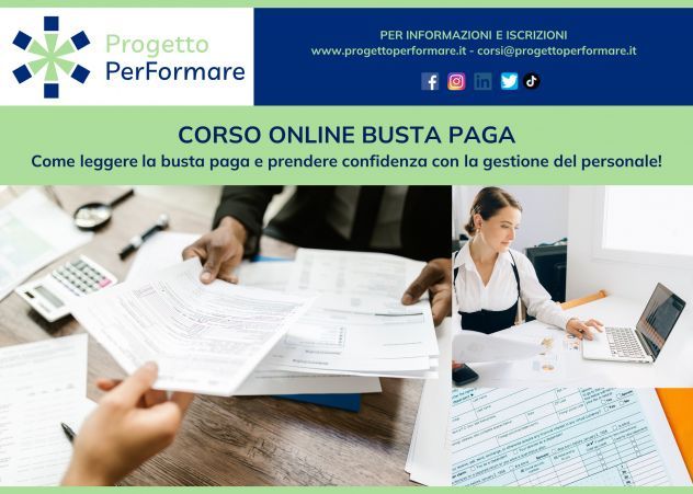 Corso online busta paga