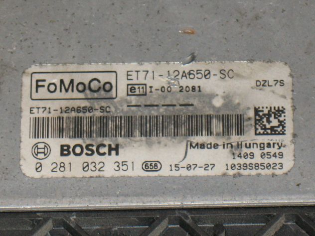 0281032351 ECU FORD TRANSIT TOURNEO 1.5 DZL7S EDC17C10-5.23 ET71-12A650-SC - Foto 2