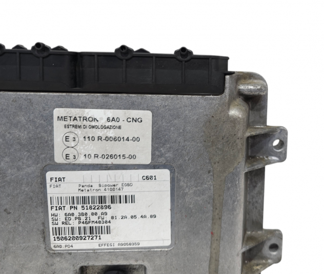 CENTRALINA METANO FIAT Panda 2° Serie 51822896 Bifuel/Metano 1200 (0310) - Foto 10