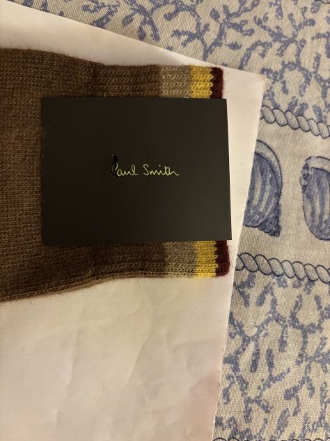 CALZE NUOVE DA UOMO IN LANA FIRMATE ORIGINALI PAUL SMITH,MADE IN ITALY - Foto 6
