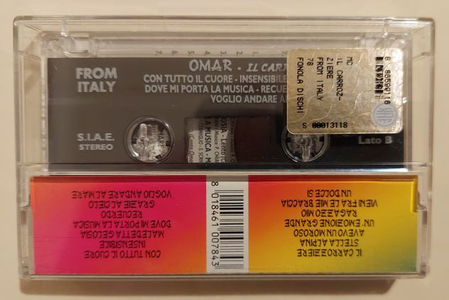 Rara Mc Musicassetta Omar La Voce Del Cuore Il Carrozziere Italy liscio folk - Foto 5