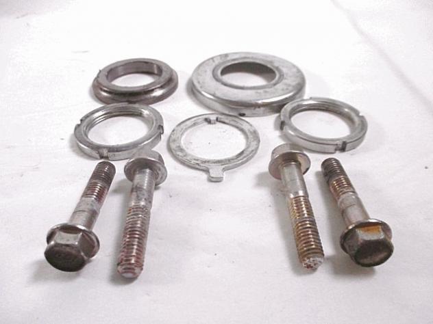 SET BULLONERIA PIASTRA FORCELLA PIAGGIO BEVERLY TOURER 300 2010 - 2016 649019 FORK PLATE BOLTS SET - Foto 2