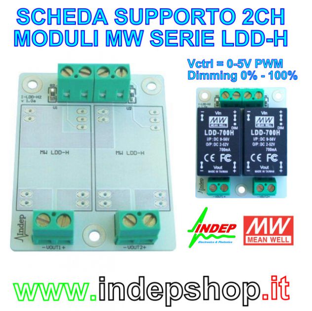 Scheda per moduli Meanwell LDD-H - Foto 2