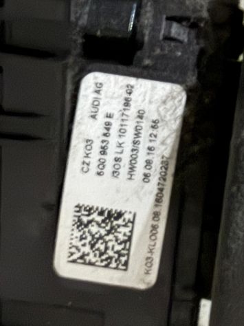 Piantone + Volante Multifunzione AUDI A3 8V RESTYLING (con Cruise Control) - Foto 9