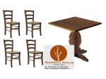 Set Tavoli e Sedie Per Ristoranti Pizzerie Pub In Stile Rustico  cod800 Nuovi