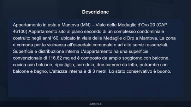 Immobile in asta di 116 m² con più di 5 locali in vendita a Mantova - Foto 8
