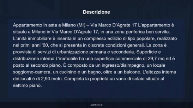 Immobile in asta di 29 m² in vendita a Milano - Foto 17