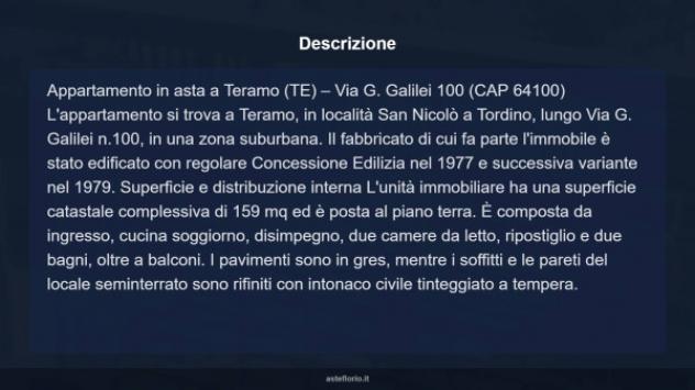 Immobile in asta di 159 m² con più di 5 locali e box auto in vendita a Teramo - Foto 9