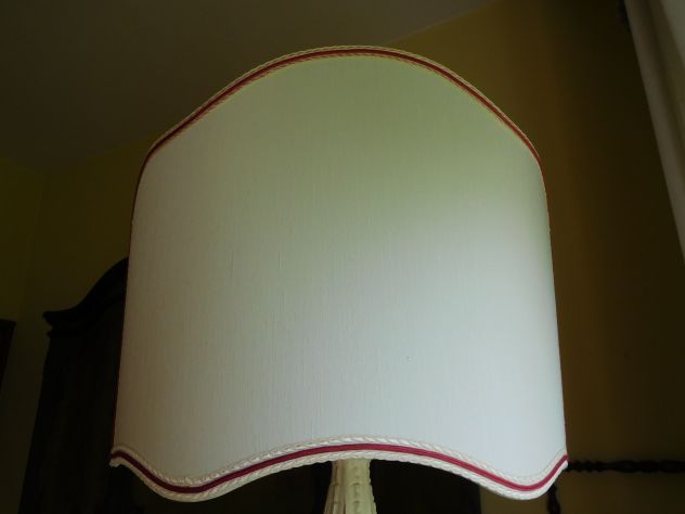 Lampada da terra antica finemente intagliata,ventola e impianto elettrico nuovi! - Foto 4