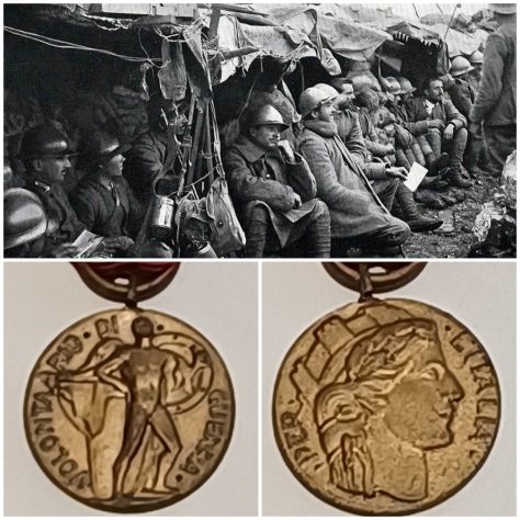 Medaglia volontari guerra italo-austriaca del 1915-1918.