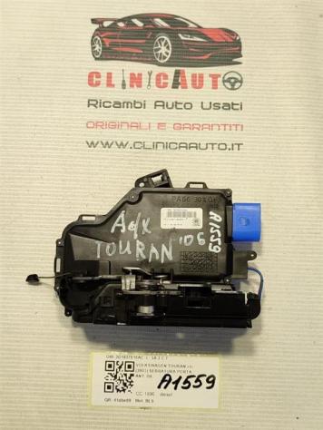 SERRATURA ANTERIORE DESTRA VOLKSWAGEN Touran 2° Serie 3D1837016AC (0710) - Foto 3