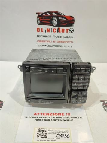 AUTORADIO MERCEDES Classe S W220 4° Serie A2208204889 648960 (9905)