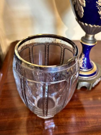 Vaso in cristallo molato Art Déco prima metà del 900 - Foto 3