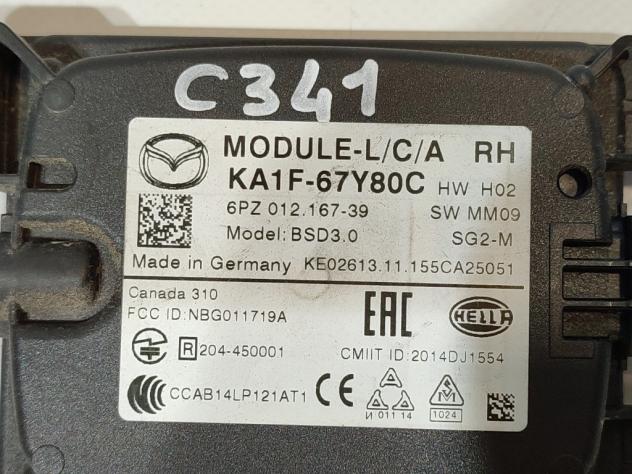CENTRALINA SENSORE RADAR POSTERIORE DESTRO MAZDA CX-5 Serie KA1F-67Y80C PDX SH diesel 2191 (1216) - Foto 2