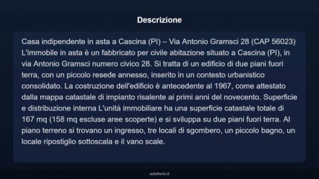 Immobile in asta di 167 m² in vendita a Cascina - Foto 12