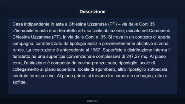 Immobile in asta di 247 m², box auto in vendita a Chiesina Uzzanese - Foto 4