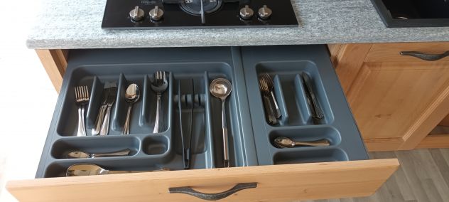 Cucina NUOVA in rovere naturale piano in pietra - Foto 4
