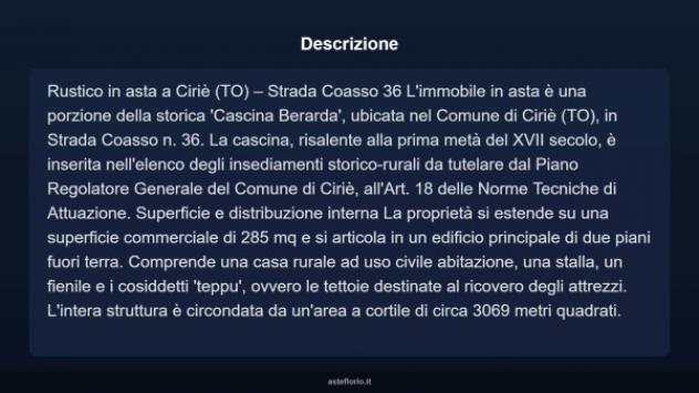 Immobile in asta di 285 m² in vendita a Ciriè - Foto 3