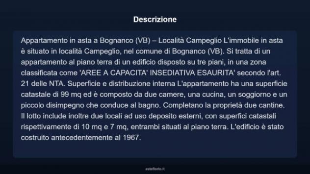 Immobile in asta di 116 m² in vendita a Bognanco - Foto 3