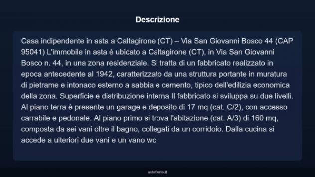 Immobile in asta di 160 m², box auto in vendita a Caltagirone - Foto 8