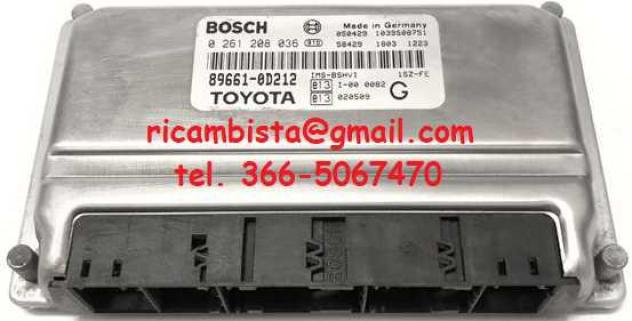 896610D212 Toyota Yaris 1.0 centralina motore Bosch