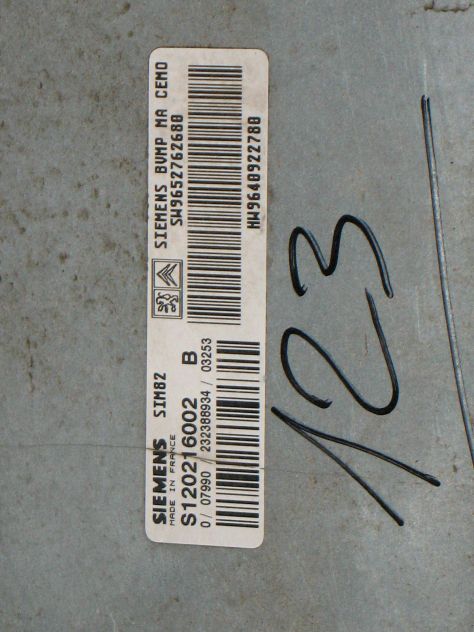 S120216002B ECU CAMBIO CITROEN SID82 S120216002B S120216002 B SW9652762680 - Foto 2