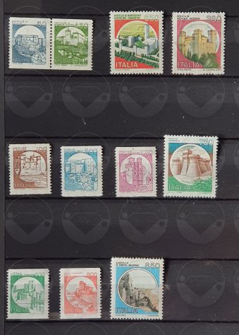 ITALIA francobolli serie: CASTELLI 1980-1992 - Foto 3