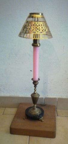Candelabro antico con sospensione a candela - Foto 3