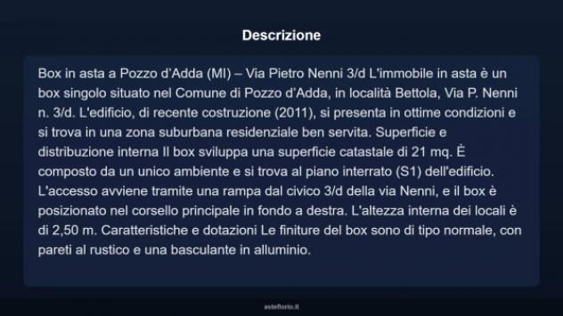 Immobile in asta di 21 m² in vendita a Pozzo d'Adda - Foto 3