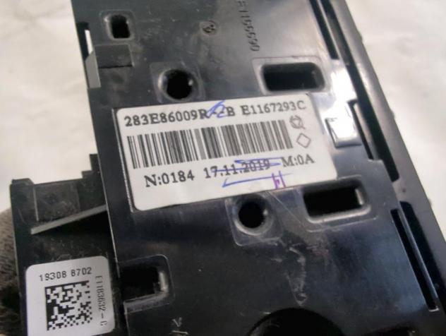 283E86009R GRUPPO DI COMANDO QUATTROFRECCE, INTERRUTTORE START AND STOP OFF, ECO, CHIUSURA APERTURA INTERNA PORTE RENAULT CLIO 1.0 G 74KW 5M 5P (2020) - Foto 4